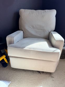 Moving Sale – Cream Swivel Armchair