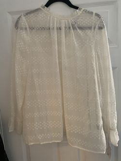 New Liz Claiborne Beige blouse size M