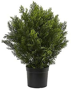 Nearly Natural 6880 2â€™ Cedar Artificial Bush (Indoor/Outdoor), Green *NEW* Retail Price: $52.19