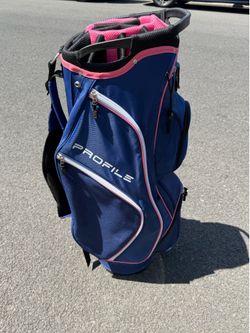 Wilson Profile  Blue Pink 14-Way Women's Cart Golf Bag
