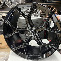 Audi 21” New Blk RS Styke Rims New Tires Set 
