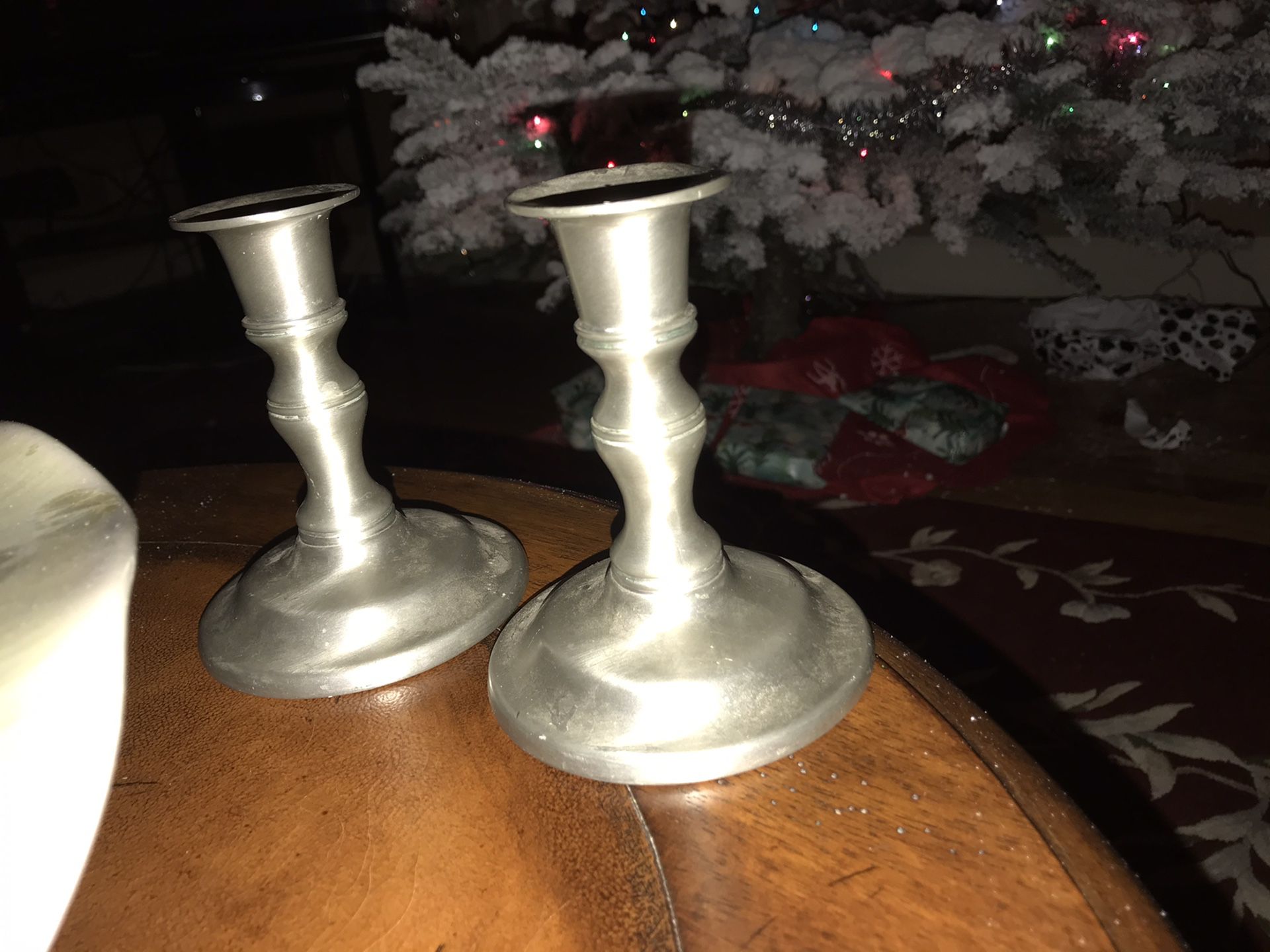 Vintage “ PEWTER CRAFTERS of CAPE COD” candle stick holders