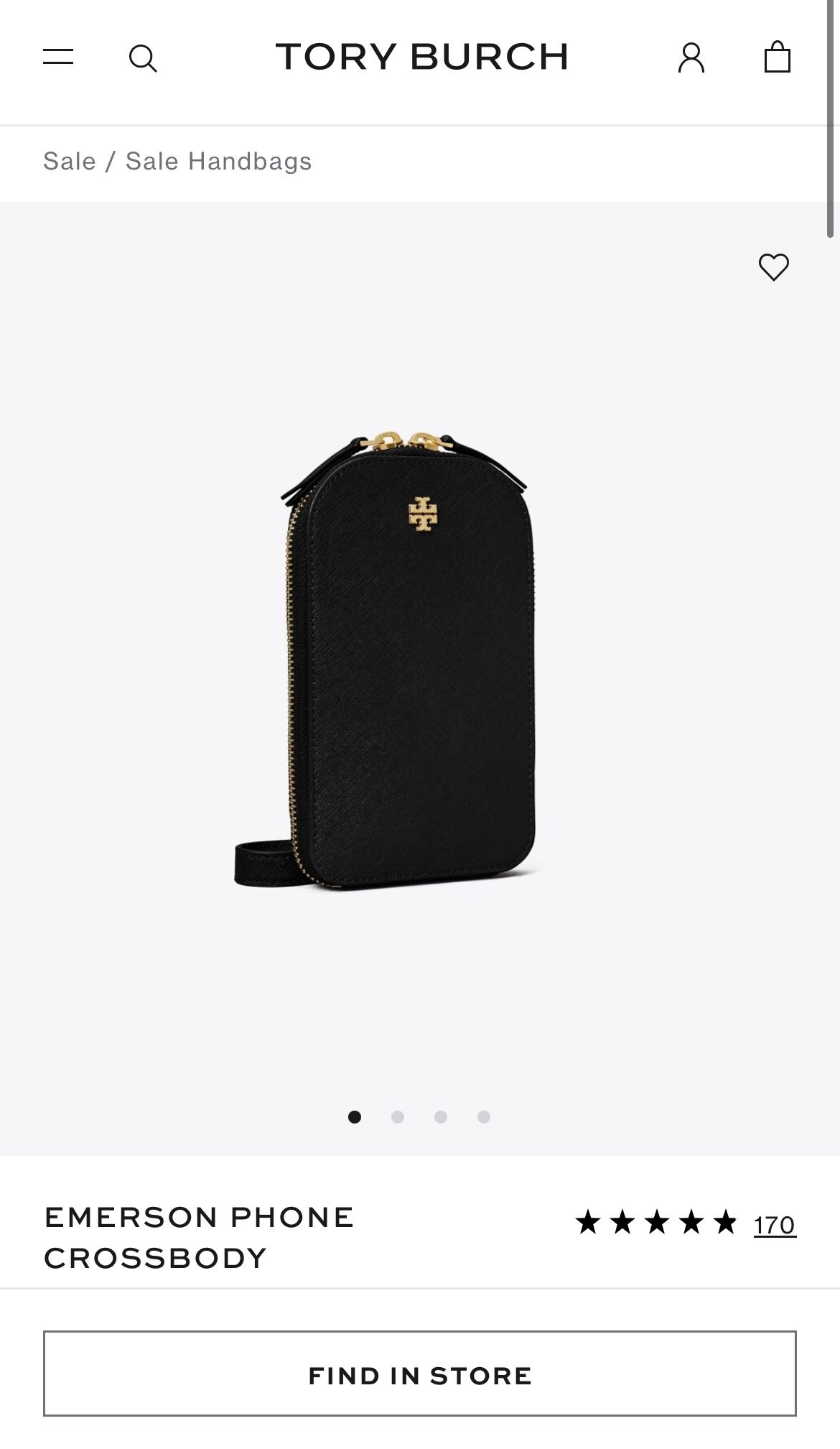 Tory Burch Emerson Crossbody (Black)