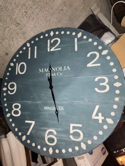 Large Wall Hanging Magnolia Clock Co