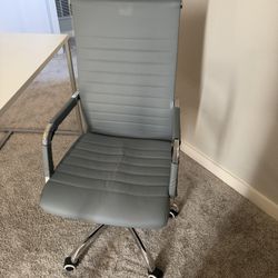Modern Gray Desk Chair 