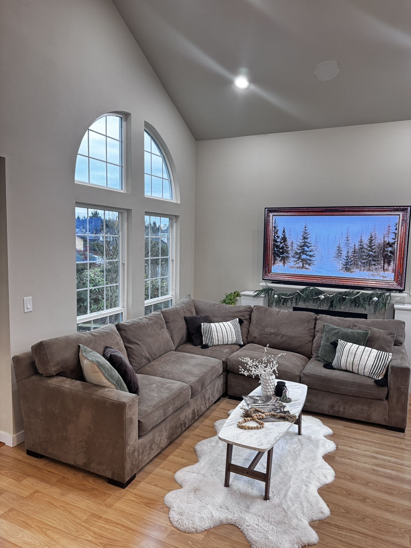 Crate And Barrel Axis Sectional Sofa | Delivery Available