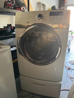 Samsung Front Load Steam Dryer with Pedestal