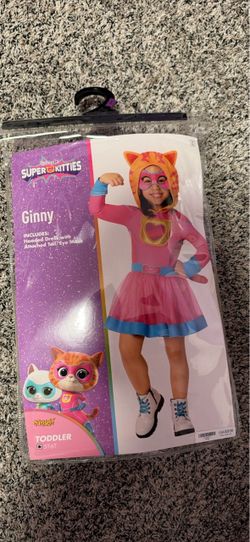Super Kitties 5T costume + Basket