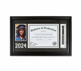 Way to Celebrate! graduation tabletop diploma frame , a dedicated tassel holder,