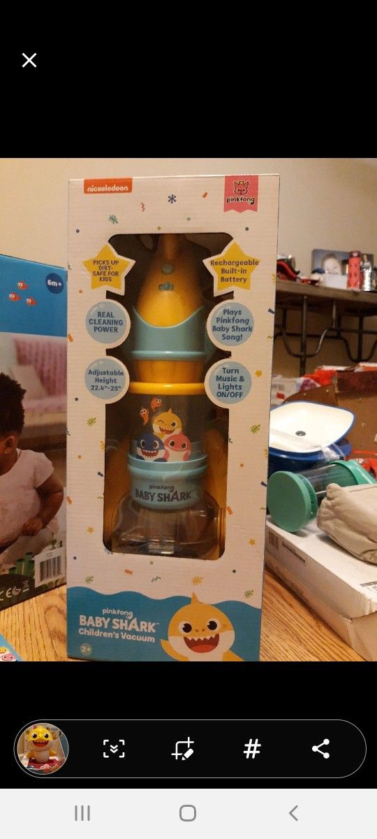 Baby Shark Real Working Kid Vacuum