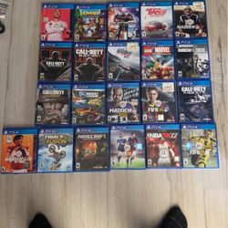 ps4 games (15 each)