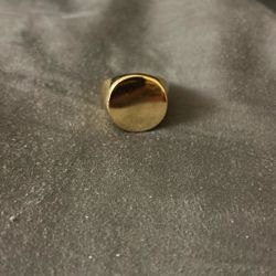 Plain Gold Signet Ring