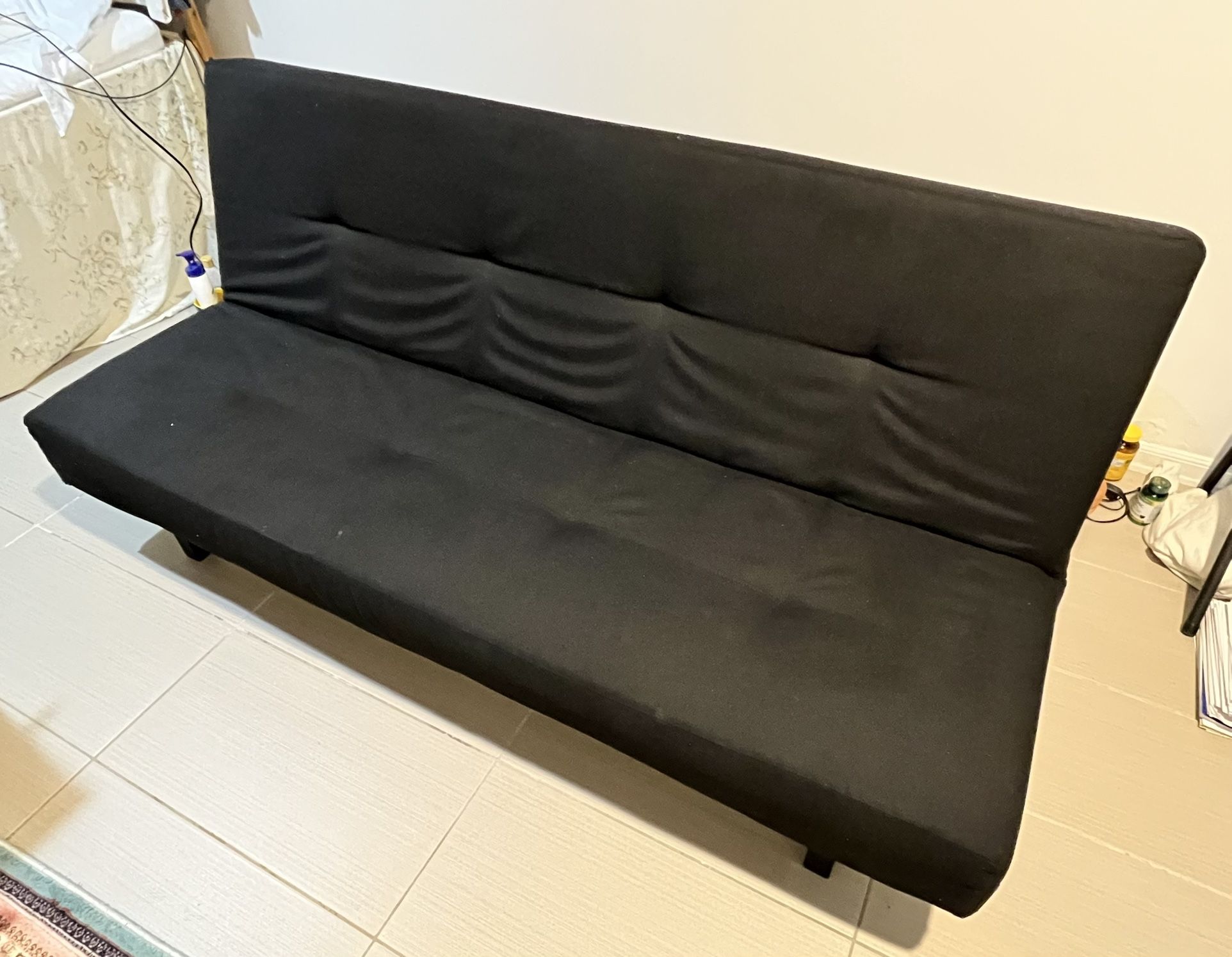 IKEA Futon (Balkarp Sleeper Sofa Black)
