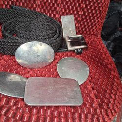 5 Blank Belt Buckles