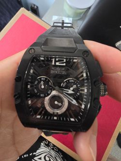 Invicta Black Chronograph Watch