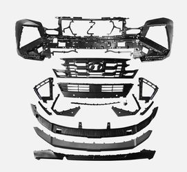 New Front Bumper Cover Kit W/ Grille & Valance For 2025-2026 Hyundai Tucson