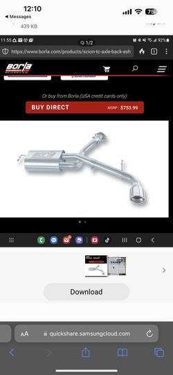 Borla exhaust