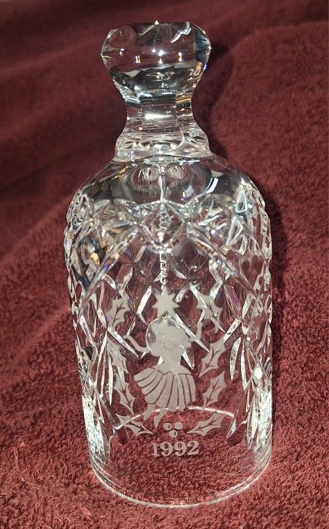 1992 Waterford Crystal Bell ~ 12 Days of Christmas Series 9 Ladies Dancing C18P055