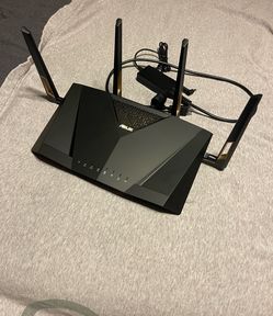 ASUS RT-AX88U PRO AX6000 Dual Band WiFi 6 Router, WPA3, Parental Control, Adaptive QoS, Port Forwarding, WAN Aggregation, Lifetime Internet Security a