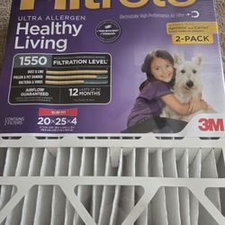 Filter By Filtrete 20x25x4 NEW pkg Of 2 Still Sealed 25.00 OR BEST OFFRR
