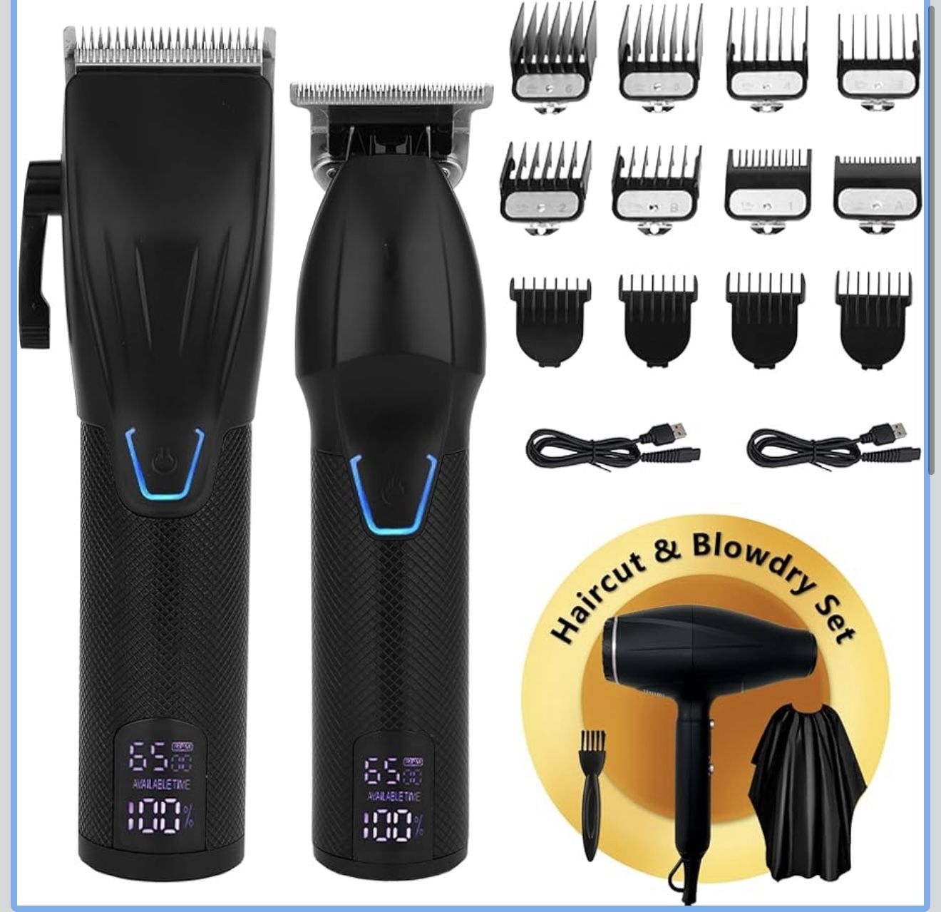 NEW AMULISS Grooming Set (Hair Clipper/Beard Trimmer/ Hair Dryer)
