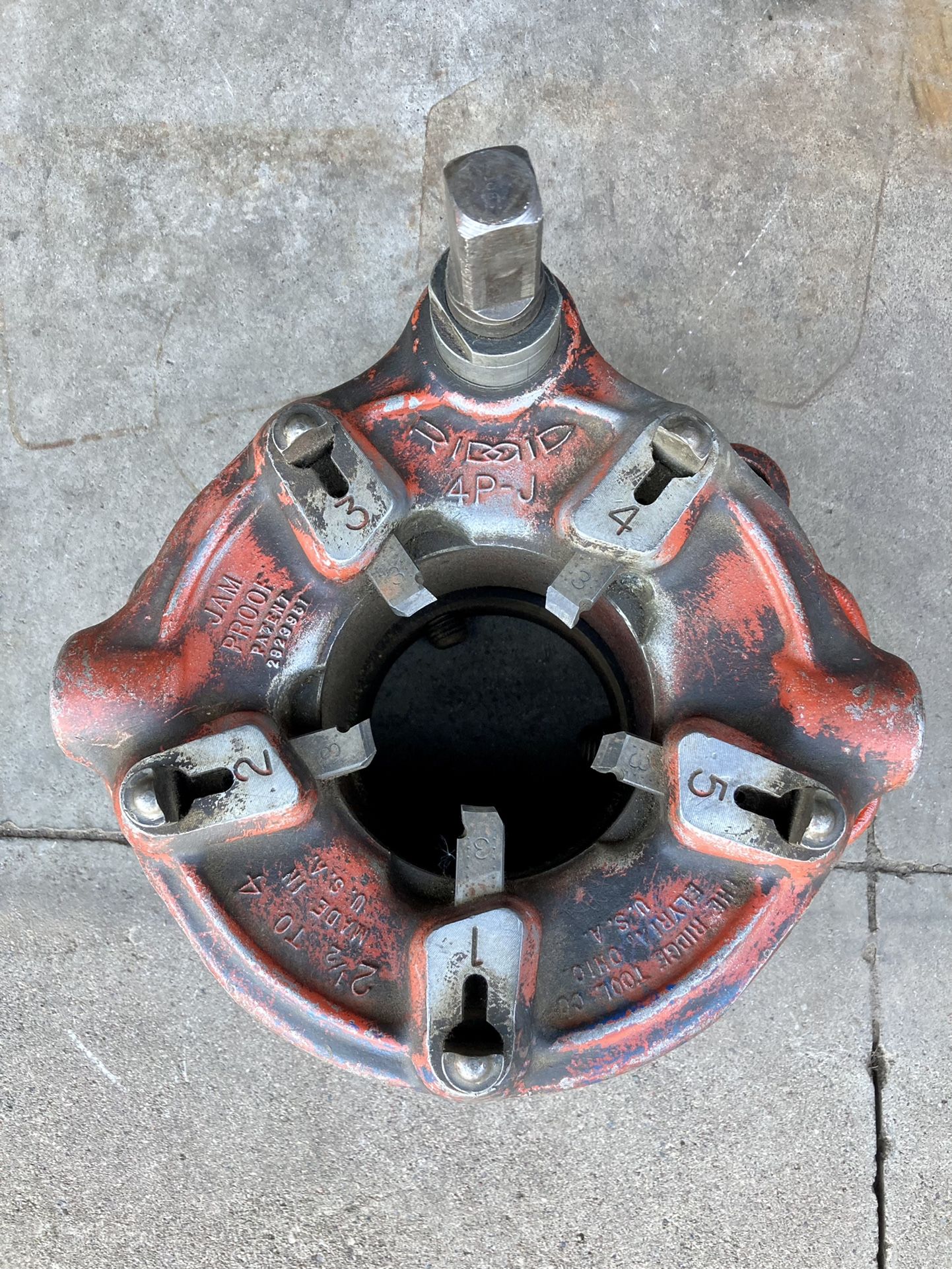 Ridgid 4P-J Pipe Threader 2-1/2” - 4” Pipe Sizes