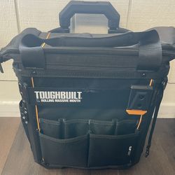 ToughBuilt 18” Rolling Massive Mouth Hard Bottom Tool Bag