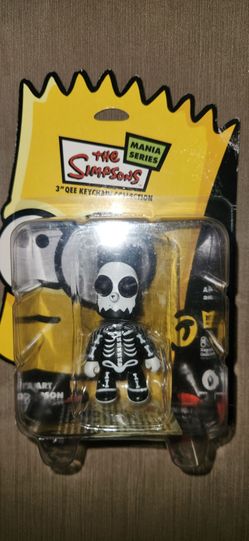 The Simpsons Halloween Bart Skeleton Keychain