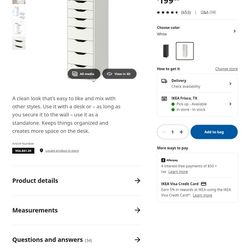 Ikea Alex Drawer Unit Brand New