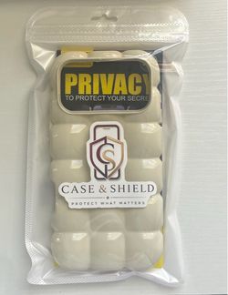 Case and Shield  Milky Ivory iPhone case with Tempered Glass Screen protector
