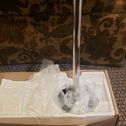 Polished Silver Toilet Paper Stand