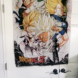 Dragon Ball Z vintage Dragon Ball Z  fabric banner (Please Read)