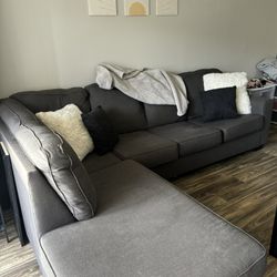 Grey L Shaped Couch 
