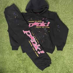 Sp5der Hoodie Pants Set Mens L