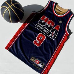 NBA JERSEY USA DREAM TEAM MICHAEL JORDAN NIKE AUTHENTIC SZ ADULT SMALL RARE