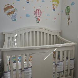 Solid Wood Baby Crib Off White for Sale in Irvine CA OfferUp
