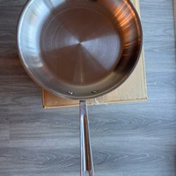 All clad stainless steel D5 brushed skillet 12“