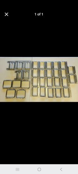 Lot Assortment (#11 RACO, etc) 1 & 2 gang Galvanized Zinc Plaster Ring P-rings