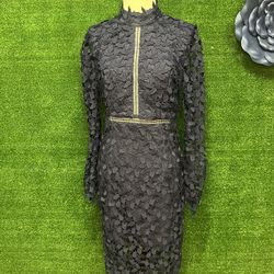 Bardot Navy Blue Lace Backless Dress Size Medium Fits Like A Small NWT Brand New