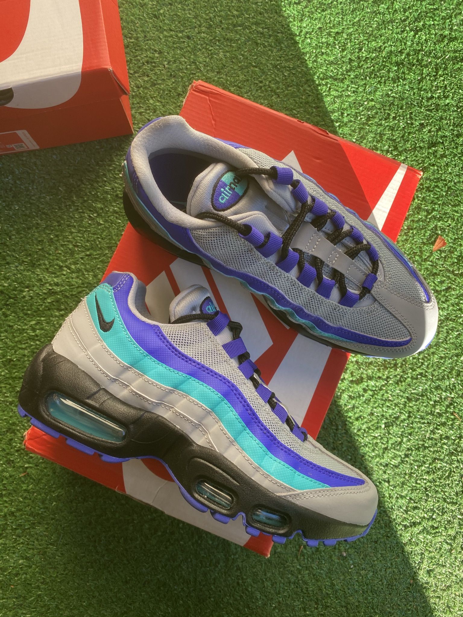 Air Max 95. Wolf Grey Grape. Size 4.5