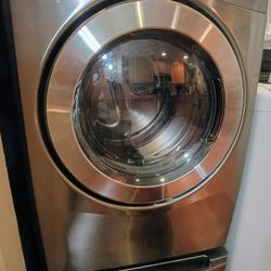 LG Electric Dryer w/ Pedestal + Rack + Extra Cord