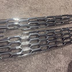 2015-2020 Chrome Chevy Suburban, Upper And Lower Front Grills