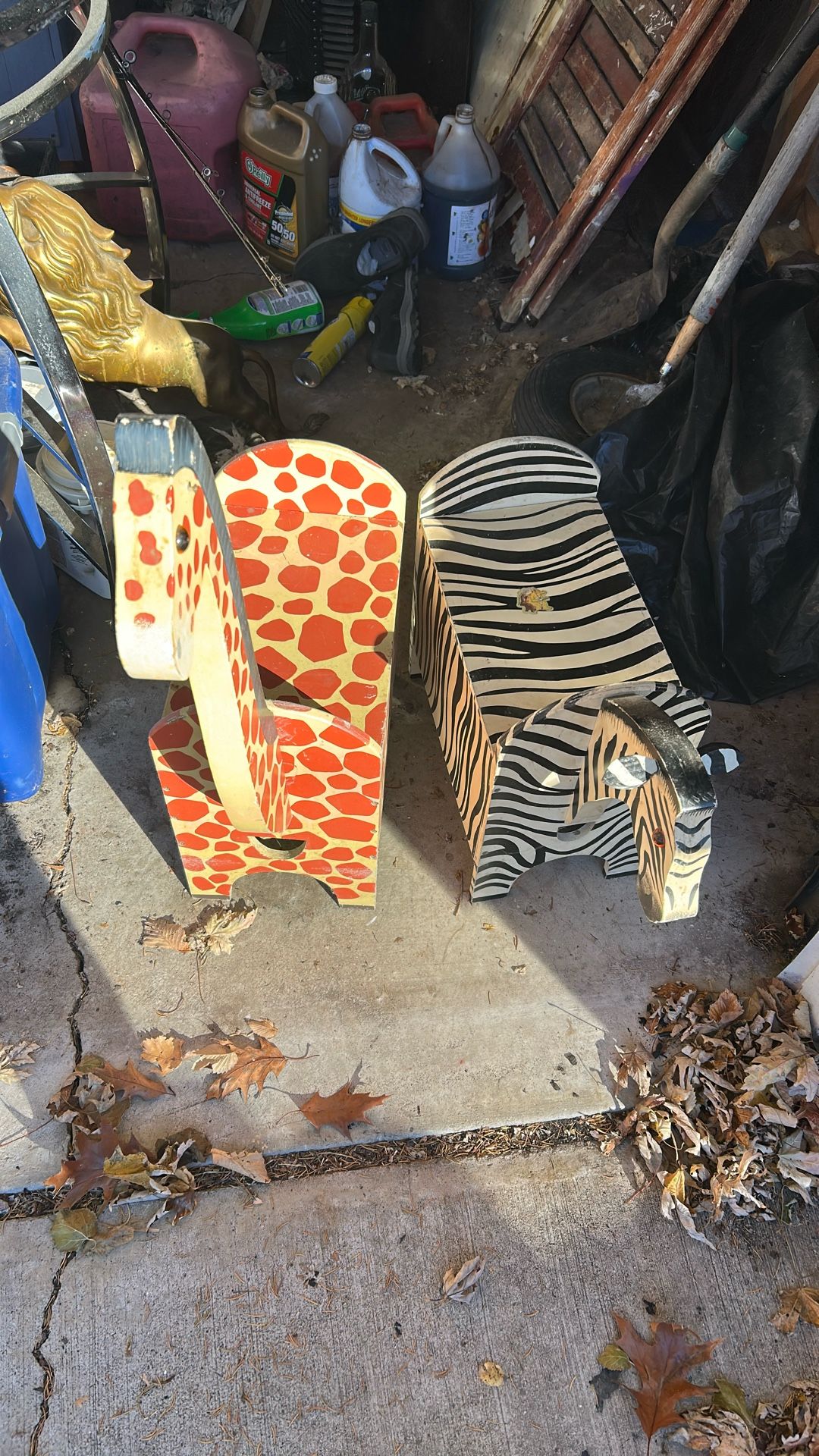 Wooden animal Toy Box