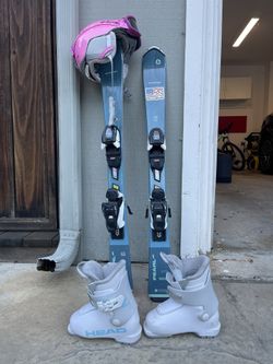 Skis + Boots + Helmet+ Googles