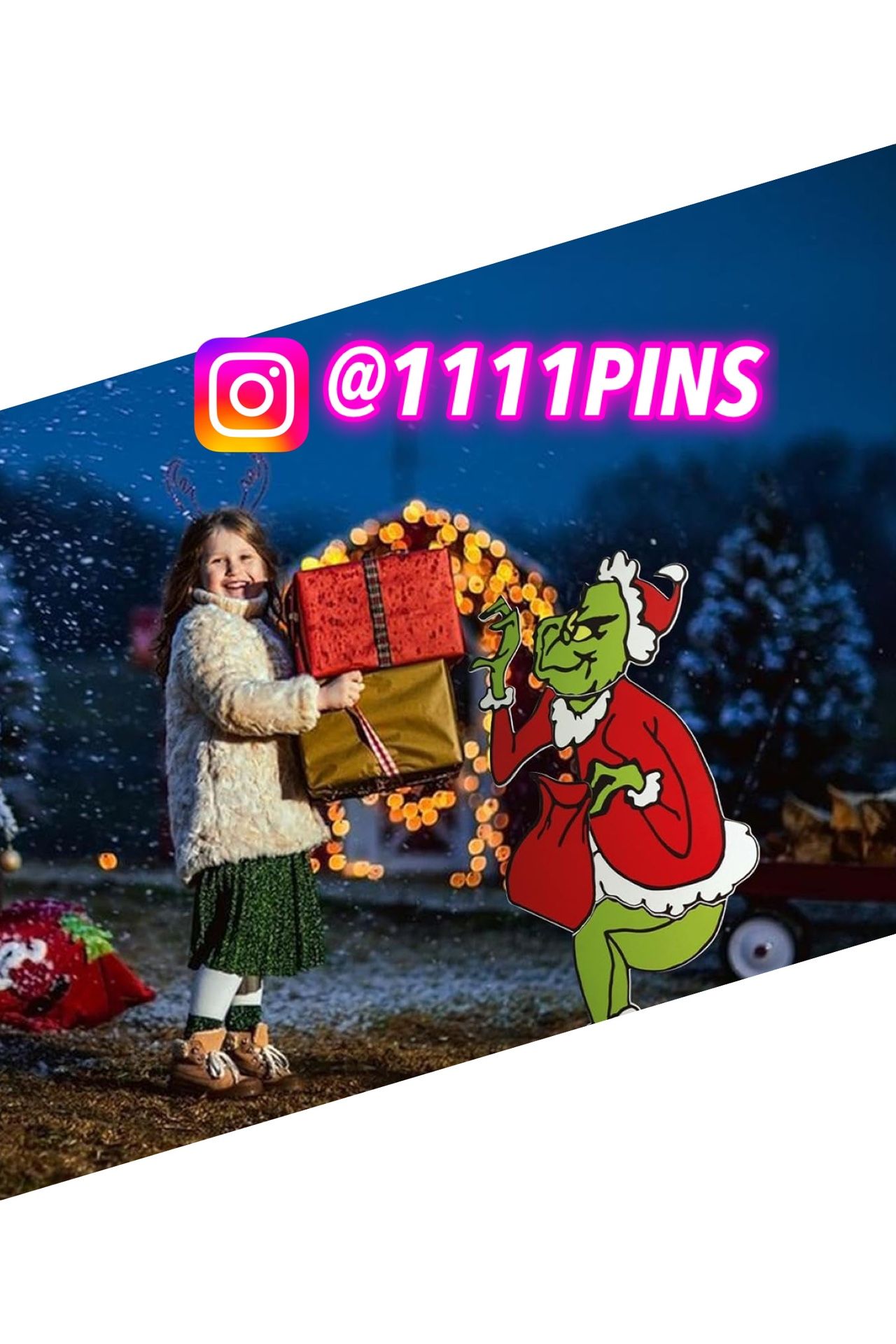 Large Grinch Christmas Decorations, 3.3ft Garden Patio Yard Lawn Porch Decorations for Outdoor Indoor Xmas Yard Sign Decor