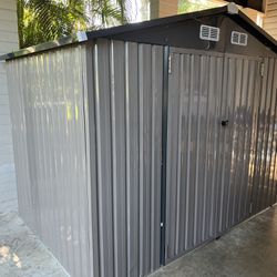 Outdoor Storage Shed: Fully Assembled (6x9)
