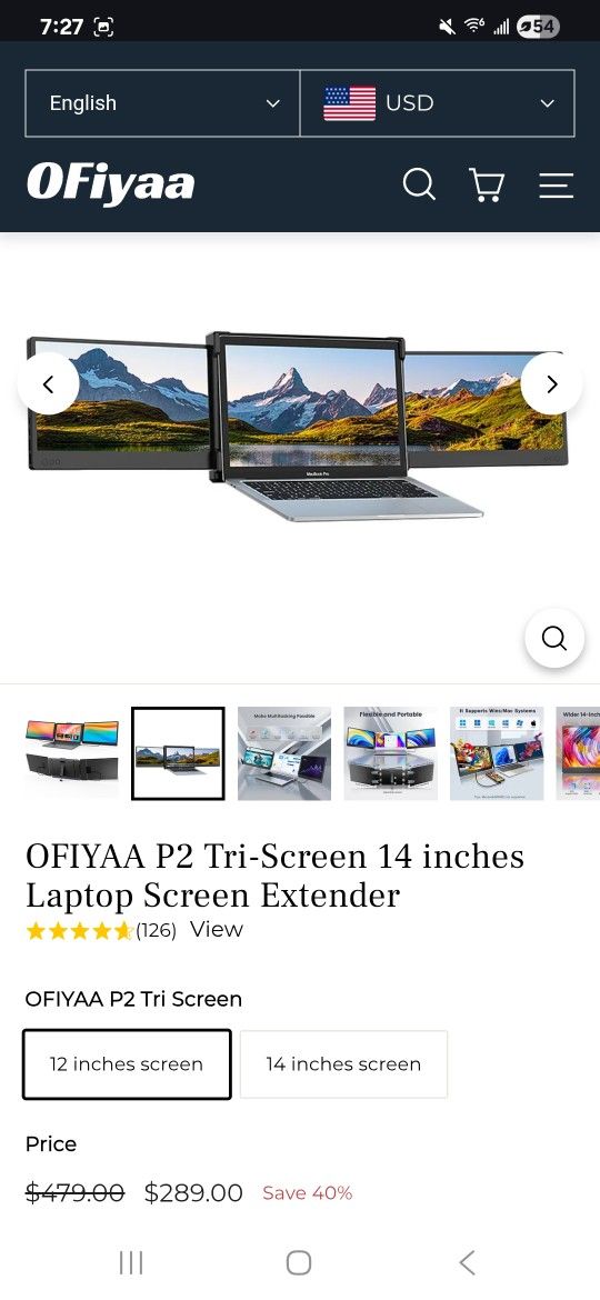 Screen Extender P2 PRO Laptop