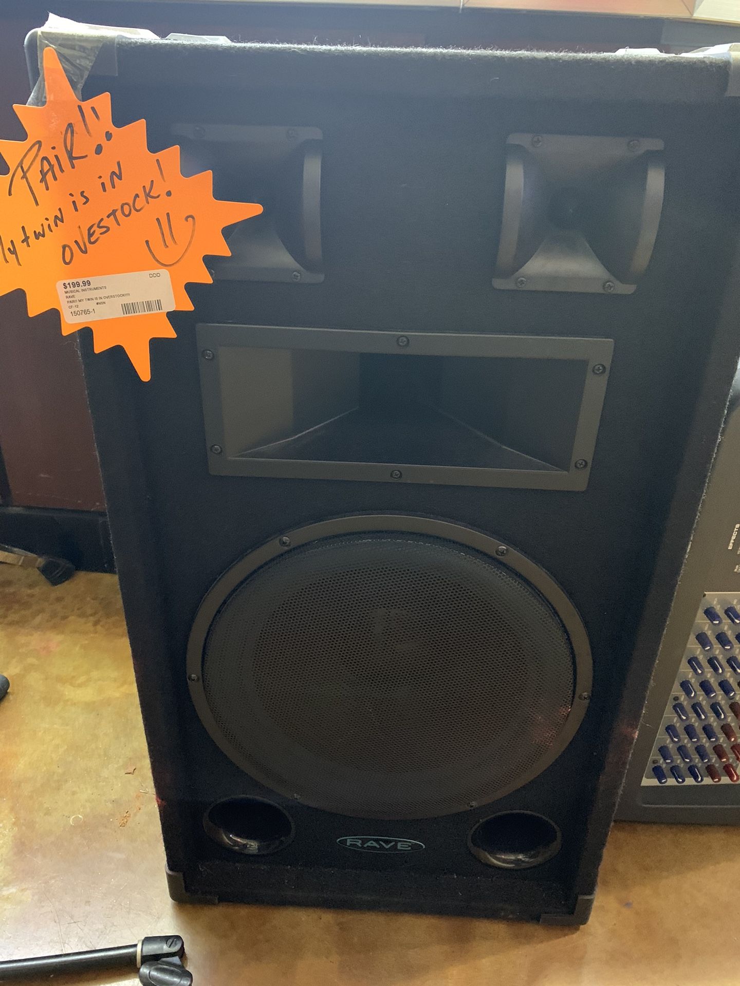 Rave Model CF-12 Speakers