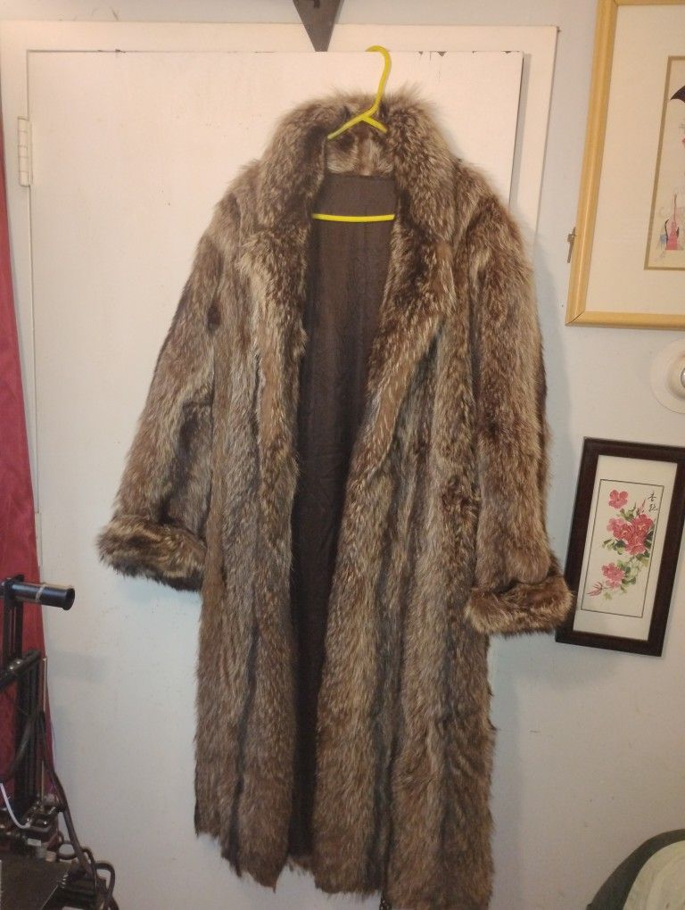 Darker Raccoon Fur Coat
