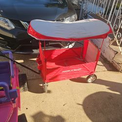 Foldable Radio Flyer Wagon W/ Removable Canopy